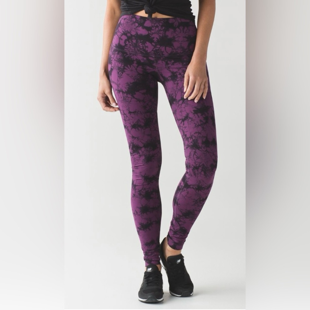 * Lululemon Wunder Under Shibori High Rise Leggings SZ 8 *